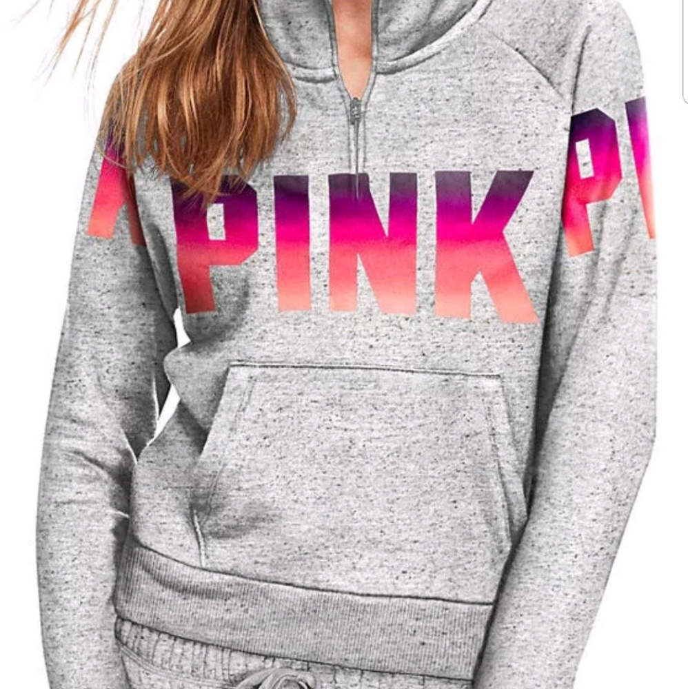 NWOT Victoria's Secret Pink Perfect Quarter-Zip